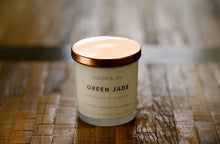 Load image into Gallery viewer, Green Jade Crystal Candle
