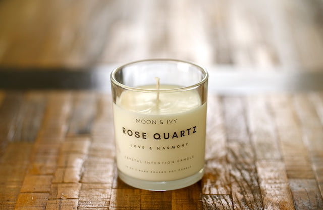 Rose Quartz Soy Candle | Sweet Floral (Love & Harmony)