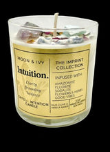 Load image into Gallery viewer, IMPRINT COLLETION-INTUITION THE CRYSTAL INTENTION  CANDLE FOR GUIDANCE &amp; TRUST
